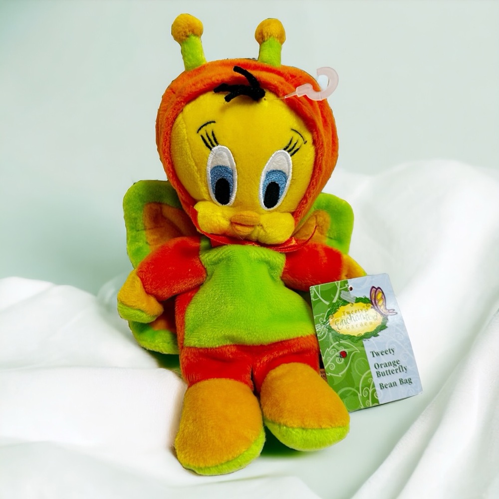 Vintage Warner Brothers Studio Tweety’s Enchanted Garden Orange Butterfly Plush
